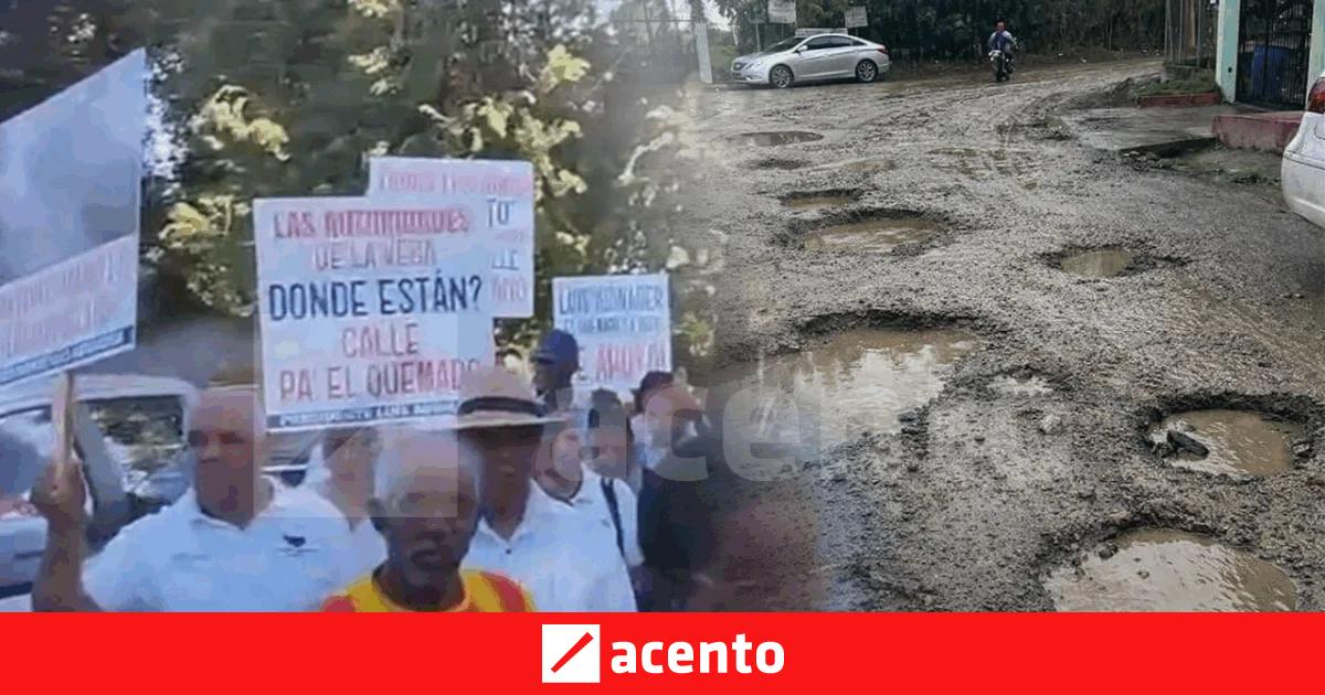 Comunitarios de El Quemado en La Vega reclaman asfaltado de sus calles ...