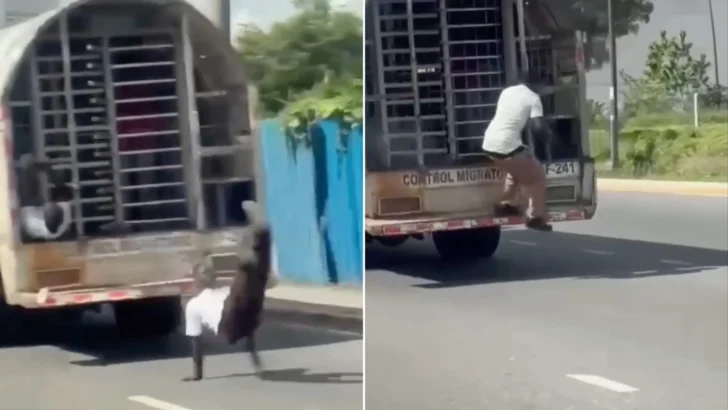 DGM sanciona agentes por escape de dos haitianos que saltaron de camión durante traslado DGM sanciona agentes por escape de dos haitianos que saltaron de camión durante traslado