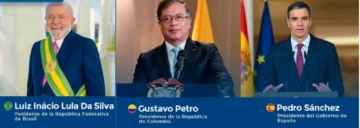 Delcy dice a Lula, Petro y Sánchez que enfrentará 