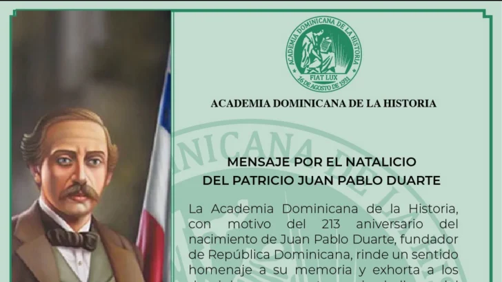 Academia Dominicana de la Historia rinde homenaje a Duarte en el 213 aniversario de su natalicio Academia Dominicana de la Historia rinde homenaje a Duarte en el 213 aniversario de su natalicio