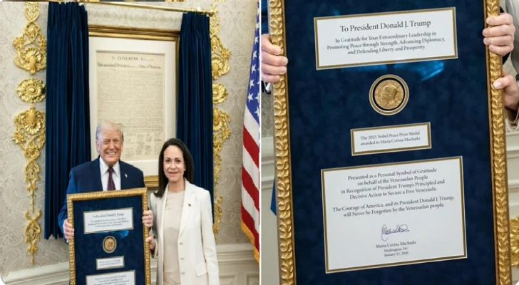 Trump dice María Corina Machado le 