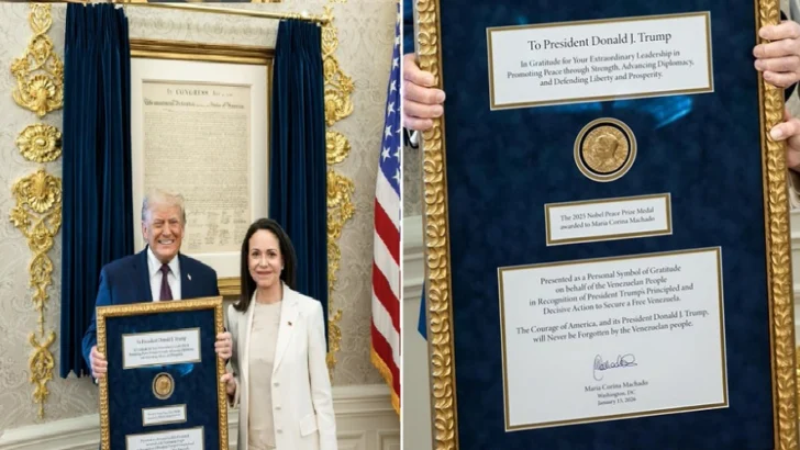 Trump dice María Corina Machado le 