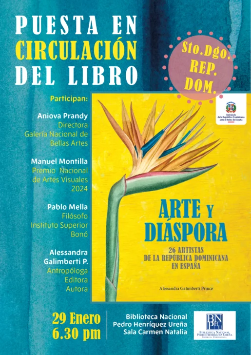 Alessandra Galimberti presentará libro sobre la obra de 26 artistas de la diáspora dominicana en España