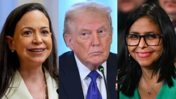 Trump elogia a la presidenta encargada de Venezuela, Delcy Rodríguez, un día antes de reunirse con la líder opositora, María Corina Machado