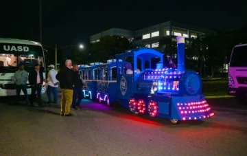 UASD integra tren eléctrico y otros vehículos para reforzar sistema de transporte y seguridad interna