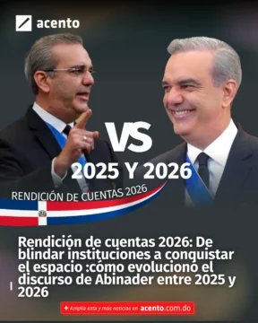 Rendición de cuentas 2026: De blindar instituciones a conquistar el espacio: cómo evolucionó el discurso de Abinader entre 2025 y 2026