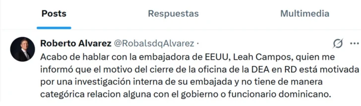 Embajadora de EEUU tranquiliza al canciller: Corrupción en la DEA desvinculada de dominicanos