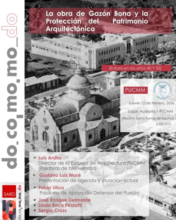 Docomomo anuncia primera jornada de 2026 sobre obra de Henry Gazón