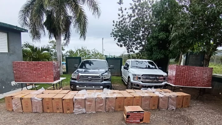 Ejército decomisa 739,200 cigarrillos ilegales en Puerto Plata y detiene a 37 haitianos indocumentados en Dajabón