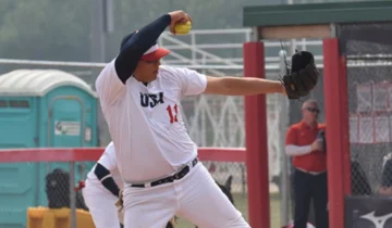 Estados Unidos supera a República Dominicana en sóftbol masculino