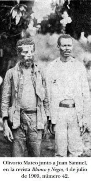  Olivorio Mateo, junto a Juan Samuel, el apoyo más inmediato y quien le transmitió los conceptos cristianos de la Biblia, ya que el líder mesiánico era analfabeto. FOTO AGN.