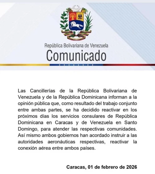 República Dominicana y Venezuela reabren consulados y preparan reconexión aérea