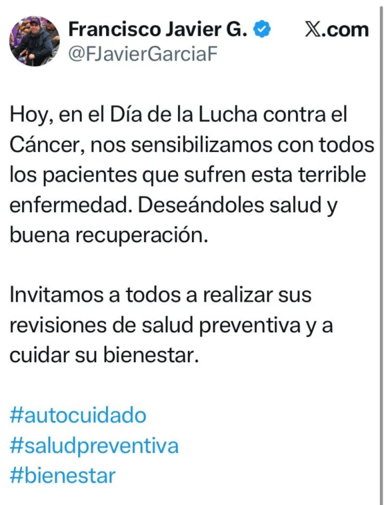 Francisco Javier García cuestiona pacientes con cáncer no reciban medicamentos de Alto Costo