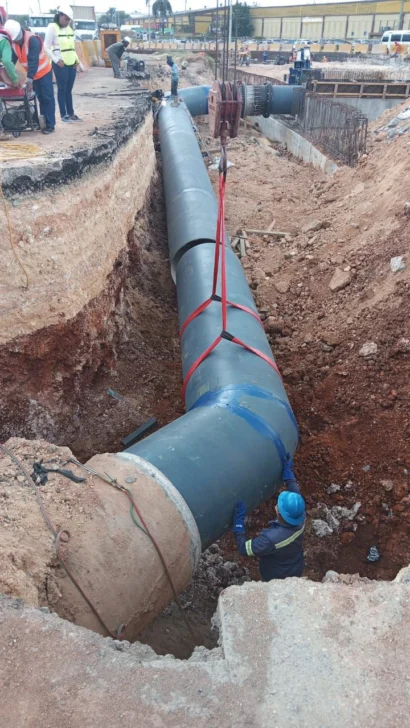 Plaza de la Bandera se engalana: CAASD finaliza obras requeridas por construcciónde  paso a desnivel