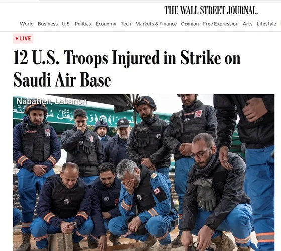 Ataque contra base saudí deja 12 heridos y daña aeronaves militares de EEUU, dice el WSJ