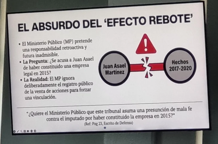 Defensa de Juan Asael Martínez tilda de “mala práctica procesal” la acusación en el caso Medusa