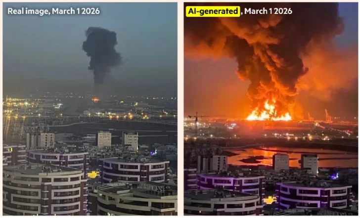 Guerra: Falsificaciones de IA convierten imágenes satelitales en desinformación bélica