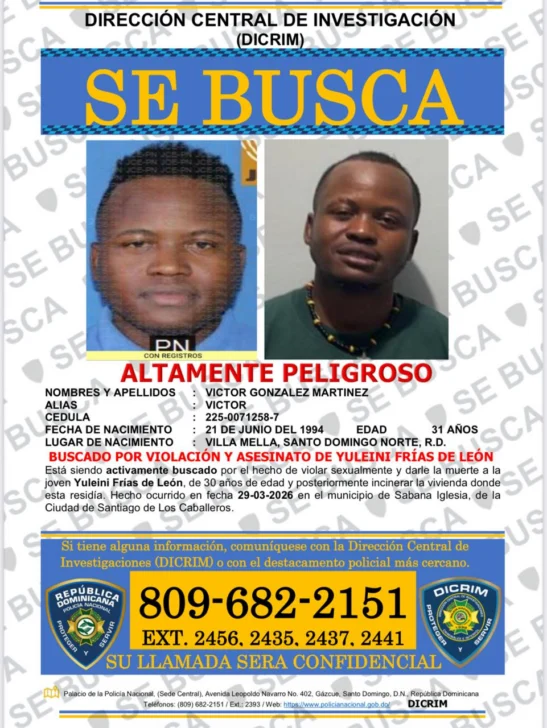 PN tras hombre acusado de violación y feminicidio en Sabana Iglesia