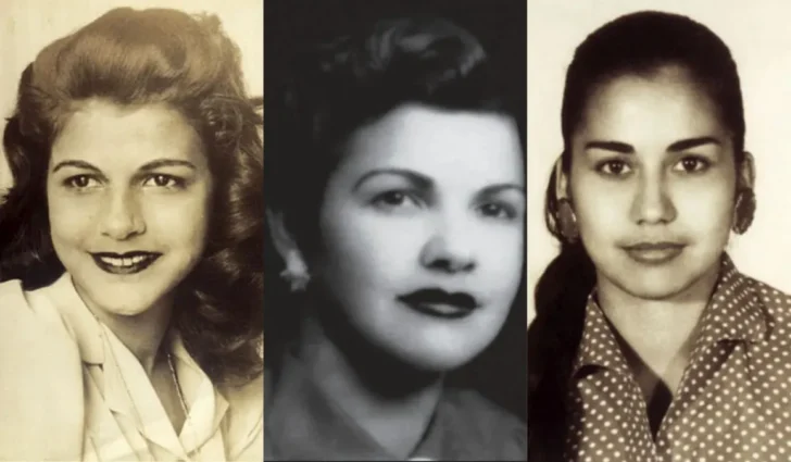  Emblemática imagen de las hermanas Mirabal: Minerva, Patria y María Teresa. (Archivo General de la Nación)