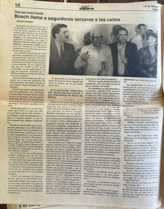 El momento perdido de la noche del 16 de mayo de 1990