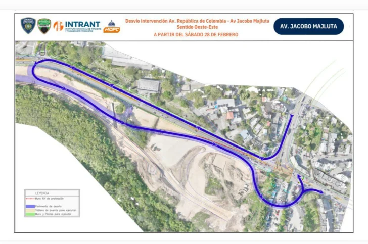 Así luce la construcción del paso a desnivel en la República de Colombia