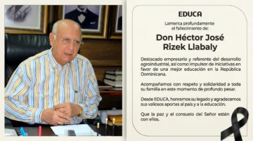 EDUCA lamenta el fallecimiento del empresario Héctor José Rizek Llabaly, referente del cacao dominicano