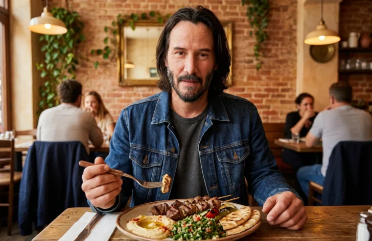 Esto fue lo que comió Keanu Reeves en el restaurante Boca Marina