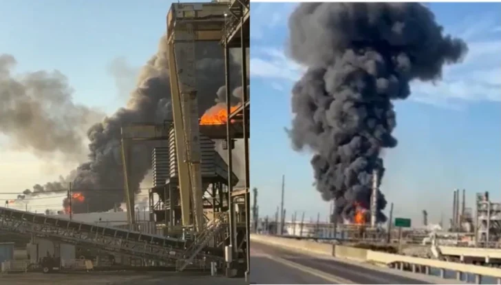 Explosión en refinería de Texas provoca incendio; piden a vecinos refugiarse en sus hogares