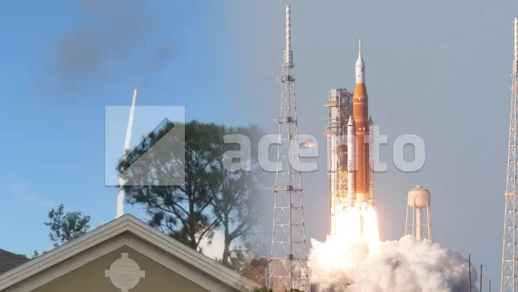 Así se ve el lanzamiento del Artemis II rumbo a la Luna desde una vecindad en Orlando