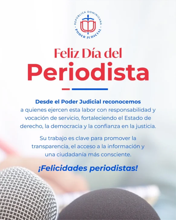 Poder Judicial felicita a los periodistas en su día y reconoce su rol en la democracia