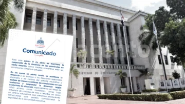 Educación mantiene suspensión de docencia en provincias en alerta amarilla y dispone medidas preventivas