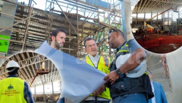 Ito Bisonó acelera entrega de obras deportivas; pabellón de taekwondo supera el 75 % de ejecución