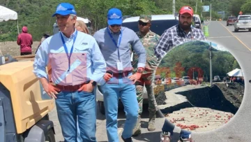 Onesvie evalúa carretera Ocoa–Cruce de Ocoa tras derrumbes por lluvias