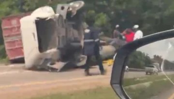 Se registra accidente de tránsito en la circunvalación de Santo Domingo Norte