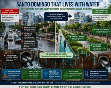 Santo Domingo no se inunda por la lluvia, se inunda por diseño Santo Domingo no se inunda por la lluvia, se inunda por diseño