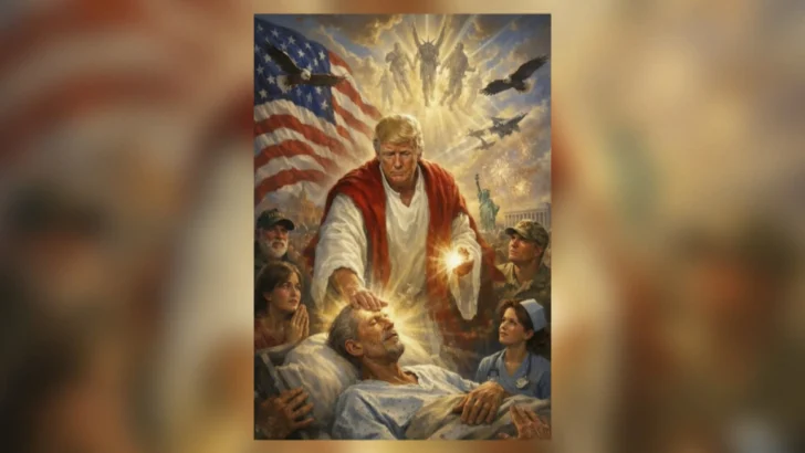 Trump elimina la imagen que publicó representado como Jesús tras críticas por blasfemia
