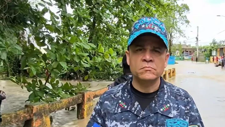 Director de la Policía se traslada a Manoguayabo ante lluvias y refuerza operativos preventivos