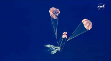 Ameriza en el Pacífico la cápsula tripulada de Artemis II a su regreso de la Luna Ameriza en el Pacífico la cápsula tripulada de Artemis II a su regreso de la Luna