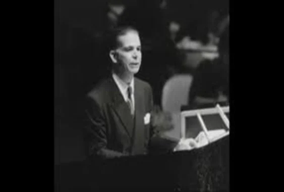  El doctor Joaquín Balaguer en su comparecencia ante la ONU el 2 de octubre de 1961.