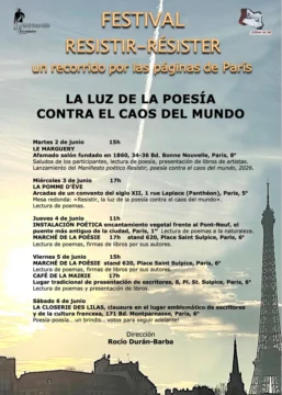París reunirá voces de la poesía mundial en el Festival Resistir-Résister 2026 París reunirá voces de la poesía mundial en el Festival Resistir-Résister 2026