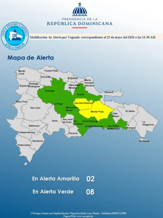 Vaguada: aguaceros y tormentas eléctricas sabatinas en gran parte del país
