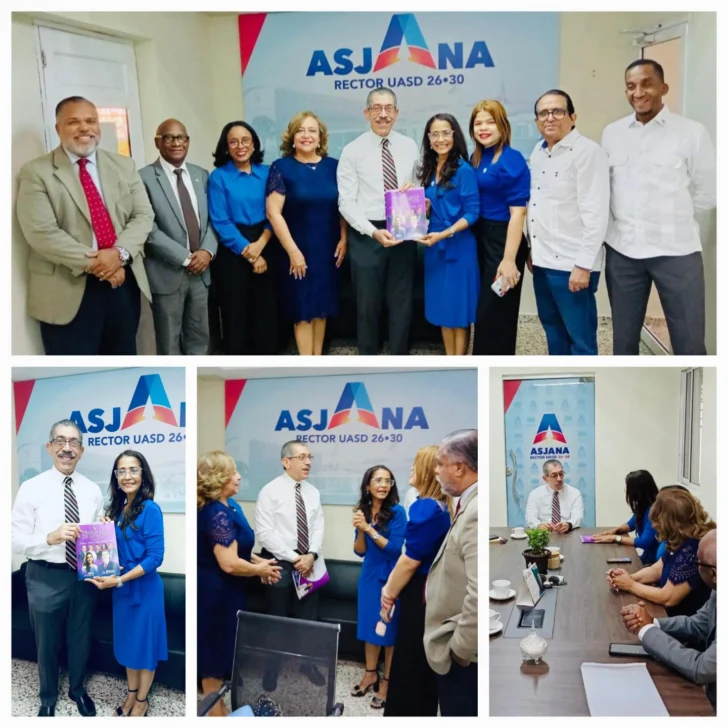 Ana Jacqueline Ureña entrega plan de trabajo a Jorge Asjana junto a candidatos a direcciones de escuelas de Humanidades