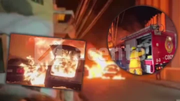 Dos vehículos se incendian en la Zona Colonial de Santo Domingo