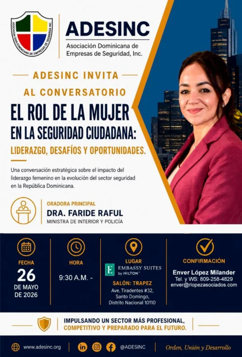 Adesinc y Ministerio de Interior debatirán seguridad ciudadana y liderazgo femenino