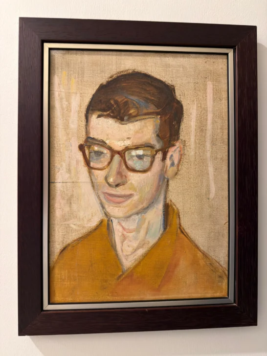  Autorretrato del Padre José Luis Saez; lo realizó en su juventud.