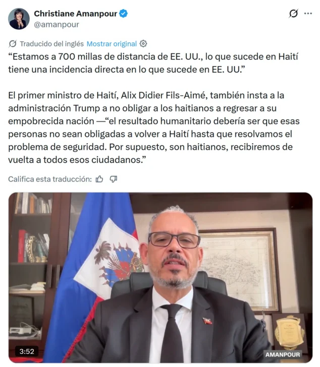 Primer ministro haitiano pide a Trump no deportar a sus migrantes