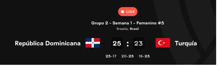 Las Reinas del Caribe van empatando con Turquía este miércoles en Brasilia (2 a 2 en set) Las Reinas del Caribe van empatando con Turquía este miércoles en Brasilia (2 a 2 en set)