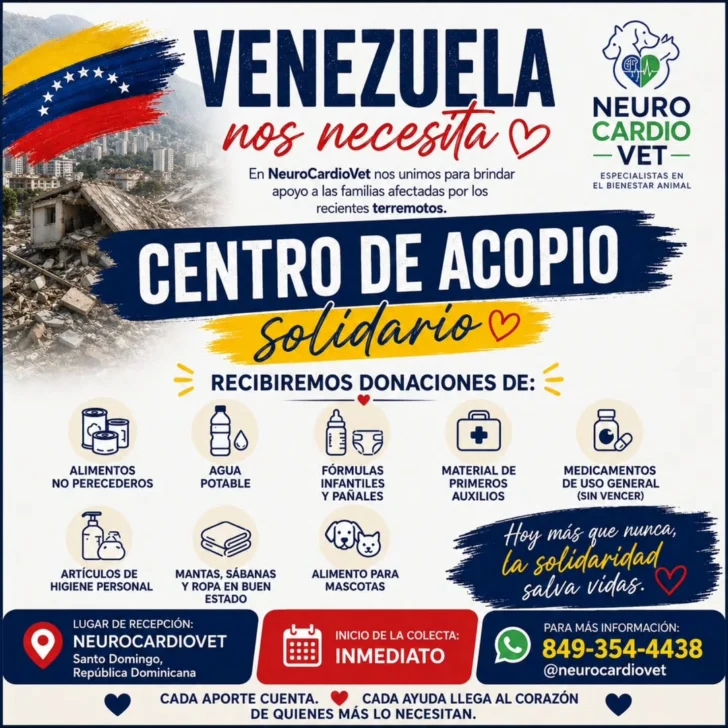 ¿Buscas centros de acopio para ayudar a Venezuela desde República Dominicana? Aquí te mostramos dónde donar y qué insumos necesitan