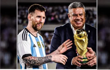 Jefe del fútbol argentino se enfrenta a Milei antes del Mundial