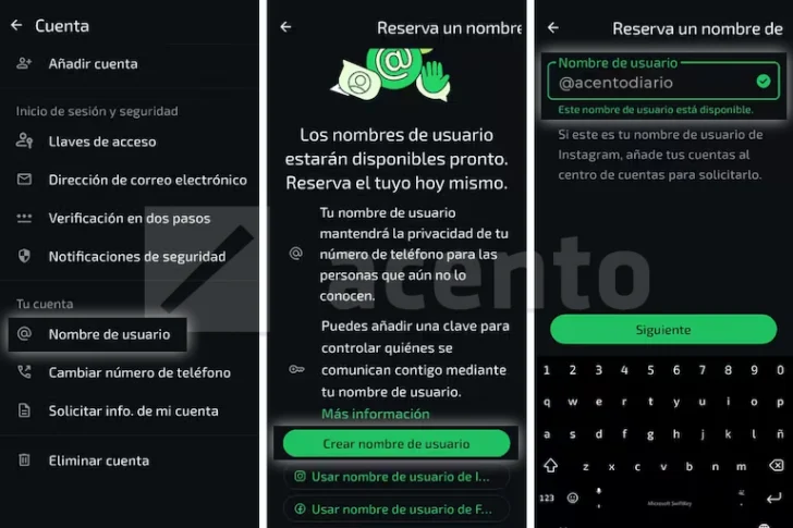 WhatsApp permitirá usar nombres de usuario para contactar sin compartir el número de teléfono